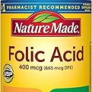 Nature Made Folic Acid 400 mcg (665 mcg DFE) Dietary Supplement for