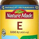Nature Made Vitamin E 450 mg (1000 IU) dl-Alpha Softgels, 60 Count