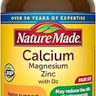 Nature Made Calcium Magnesium Zinc with Vitamin D3, Dietary Calcium