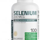 Bronson Selenium 200 mcg – Yeast Free Chelated Amino Acid Complex -