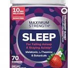 OLLY Max Strength Sleep Gummy, 10mg Melatonin, L-Theanine, Chamomile,