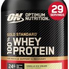 Optimum Nutrition Gold Standard 100% Whey Protein Powder, Vanilla Ice Optimum Nutrition Gold Standard 100% Whey Protein Powder, Vanilla Ice