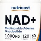 Nutricost NAD+ Supplement 1,000mg per Serving,120 Capsules Nutricost NAD+ Supplement 1,000mg per Serving,120 Capsules