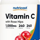 Nutricost Vitamin C with Rose Hips 1025mg, 240 Capsules - Vitamin C Nutricost Vitamin C with Rose Hips 1025mg, 240 Capsules - Vitamin C