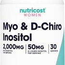 Nutricost Myo Inositol & D-Chiro Inositol for Women 2000mg, 120 Capsules,