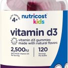 Nutricost Kids Vitamin D3 Gummies 2,500 IU (62.5mcg), 120 Gummies - Nutricost Kids Vitamin D3 Gummies 2,500 IU (62.5mcg), 120 Gummies -