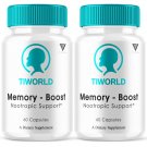 (2 Pack) Tiworld Advanced Memory Support Ti World Pills (120 Capsules)