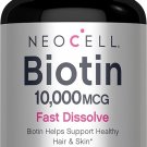 NeoCell Biotin 10000mcg Fast Dissolve Tablets | 180 Count | For Women and Men NeoCell Biotin 10000mcg Fast Dissolve Tablets | 180 Count | For Women and Men