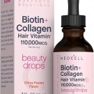 NeoCell Liquid Biotin and Collagen | 110,000mcg | Beauty Drops | Hair