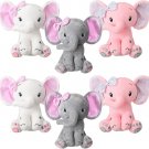 HyDren 6 Elephant Stuffed Animals 8 Inch Big Ear Stuffed Elephant Animal Plush Toy HyDren 6 Elephant Stuffed Animals 8 Inch Big Ear Stuffed Elephant Animal Plush Toy