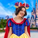 Disney` Resort 2025 Snow White Sequined Minnie Mouse Ears Headband Disneyland Disney` Resort 2025 Snow White Sequined Minnie Mouse Ears Headband Disneyland