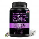 Natural Herb 1148mg W/Chamomile L-Theanine 5-Htp Magnesium Vitaminb6 120capsules Natural Herb 1148mg W/Chamomile L-Theanine 5-Htp Magnesium Vitaminb6 120capsules