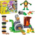 Play-Doh Teenage Mutant Ninja Turtles Slice & Blast Pizza Playset, Bendy 4 Inch Mikey Action Figure, Play-Doh Teenage Mutant Ninja Turtles Slice & Blast Pizza Playset, Bendy 4 Inch Mikey Action Figure,