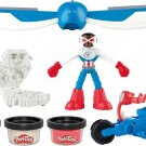 Play-Doh Marvel Captain America Moto-Slicer Playset with Bendy Action Figure, 3 Accessories, Play-Doh Marvel Captain America Moto-Slicer Playset with Bendy Action Figure, 3 Accessories,