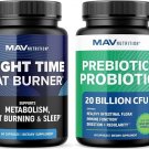 MAV NUTRITION Night Time Fat Burner Capsules and Probiotic & Prebiotic Capsules MAV NUTRITION Night Time Fat Burner Capsules and Probiotic & Prebiotic Capsules
