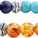 Jovivi 7 Chakras Bracelet Reiki Natural Gemstone Healing Balancing Round Jovivi 7 Chakras Bracelet Reiki Natural Gemstone Healing Balancing Round