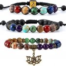 Bivei Chakra Bead Bracelets for Women - 8mm 7 Chakra Bracelet With Real Stones Yoga Bivei Chakra Bead Bracelets for Women - 8mm 7 Chakra Bracelet With Real Stones Yoga