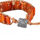 KunBead Orange Chakra Imperial Jasper Bracelets for Women Healing Crystal Natural KunBead Orange Chakra Imperial Jasper Bracelets for Women Healing Crystal Natural