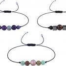 3Pcs Multistyle Healing Crystal Stone Bead Strand Card Bracelets Handmade Adjustable 3Pcs Multistyle Healing Crystal Stone Bead Strand Card Bracelets Handmade Adjustable