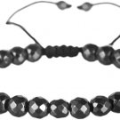 Healing Hematite Black Matte Beads Stretch Bracelet Geometric Love Heart Round Bead Yoga Chakra Healing Hematite Black Matte Beads Stretch Bracelet Geometric Love Heart Round Bead Yoga Chakra