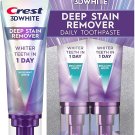 Crest 3D White Deep Stain Remover Toothpaste, Teeth whitening for Adults, 3.1oz, 2 Pack, Crest 3D White Deep Stain Remover Toothpaste, Teeth whitening for Adults, 3.1oz, 2 Pack,