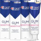 Crest Sensitive and Gum Toothpaste 4.8 oz (3 Pack), Relieves Sensitivity, Strengthens Gums, Crest Sensitive and Gum Toothpaste 4.8 oz (3 Pack), Relieves Sensitivity, Strengthens Gums,