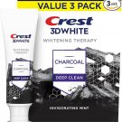 Crest 3D White Whitening Therapy Charcoal Deep Clean Invigorating Mint Teeth Whitening Toothpaste, Crest 3D White Whitening Therapy Charcoal Deep Clean Invigorating Mint Teeth Whitening Toothpaste,