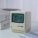 Retro 1984 Apple Macintosh 128K Design Digital Alarm Clock Maclock Rechargeable