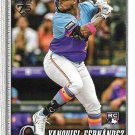 Yanquiel Fernandez 2026 Topps Rookie #116 Colorado Rockies Baseball Card