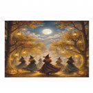 Witches Forest Dance 1000-Piece Wooden Jigsaw Puzzle