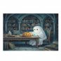Ghost Jack-o-Lantern 1000-Piece Wooden Jigsaw Puzzle