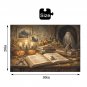 Spooky Witch Spell Book 1000-Piece Wooden Jigsaw Puzzle