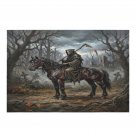 Grim Reaper Horseback Rider 1000-Piece Wooden Jigsaw Puzzle