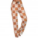 Retro Halloween Pumpkins & Ghost pattern Women's Straight Drawstring Pants Retro Halloween Pumpkins & Ghost pattern Women's Straight Drawstring Pants