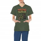 Treating The Undead Veterinarian Scrub Top