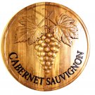Cabernet Sauvignon Wine Wood Carving Sign – Cellar Decor – Rustic Vineyard Kitchen Bar Decor