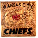 Kansas City Chiefs Football Wood Carved Plaque | Handmade NFL Wall Art | Chiefs Kingdom Gift