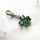 Green Four-Leaf Clover 925 Sterling Silver Charm Pendant – Lucky Gift for Women & Men