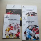 1990s FOUR Original Official Manchester United, Champions League, Football Match Programmes.