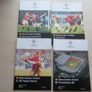 1990s FOUR Manchester United, Champions League, Football Match Programmes.