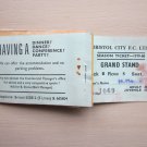 1979-80 Season, Bristol City Football (Soccer) Club Used Season Ticket Booklet/Pass.