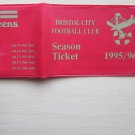 1995-96 Season, Bristol City Football Club Used Season Ticket Booklet/Pass.