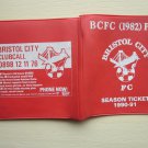 1990-91 Season, Bristol City Football Club Used Season Ticket Booklet/Pass.