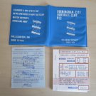 Birmingham City Football Club Used Season Ticket Booklet/ Pass, 1988-89 Season