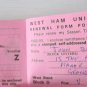 West Ham United Football Club Used Season Ticket Booklet/ Pass, 1981-82 Season.
