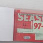 Manchester United Football Club Used Season Ticket Booklet/Pass. 1997-98 Season