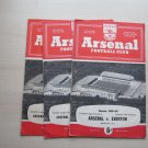 1959-60 THREE Arsenal Football Club Match Day Programmes, Memorabilia. 1959-60 THREE Arsenal Football Club Match Day Programmes, Memorabilia.