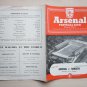 1954-55 Arsenal v Rangers (Friendly) Football Match Programme, Souvenir.