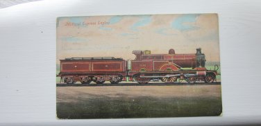 Midland Express Engine, Genuine, Original, Vintage Poscard.