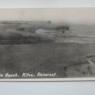 The Beach, Kilve, Somerset, UK. Real Photo RPPC Postcard, Genuine, Original.